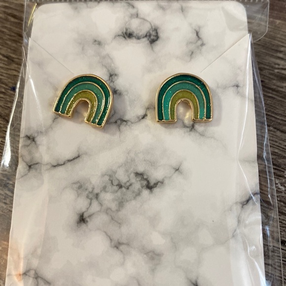 Jewelry - Green Rainbow Earrings